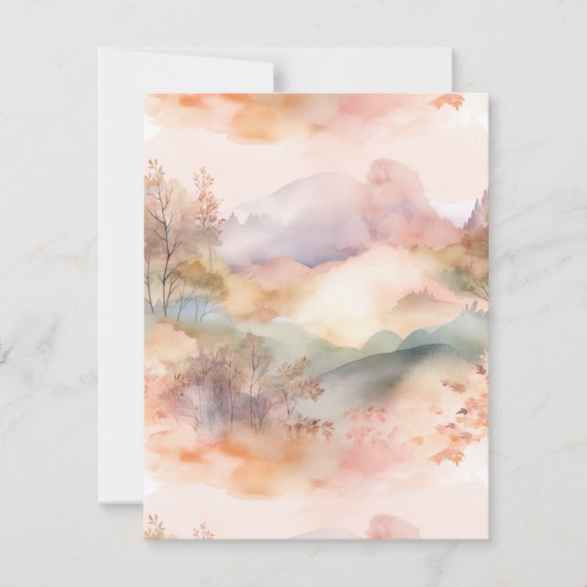 Tarjeta Pequeña Pastel Countryside (Anverso)