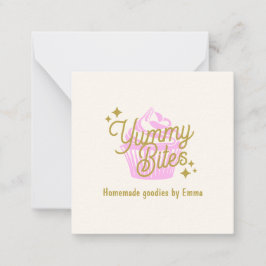 Tarjeta Pequeña Pastel rosa