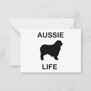 Tarjeta Pequeña pastor australiano aussie life