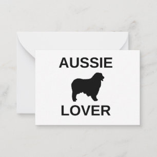 Tarjeta Pequeña pastor australiano aussie lover