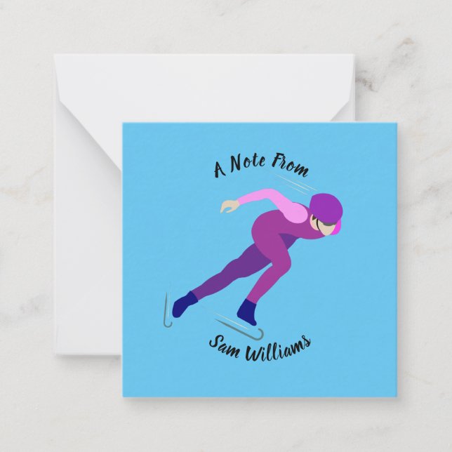 Tarjeta Pequeña Patinaje de velocidad (Anverso)