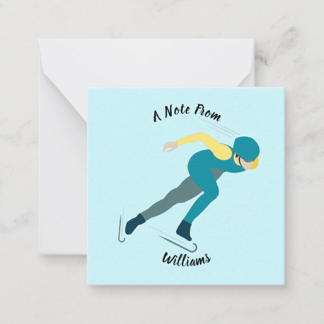 Tarjeta Pequeña Patinaje de velocidad (Anverso)