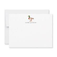 Pato Real Acuarela Personalizado Plano
