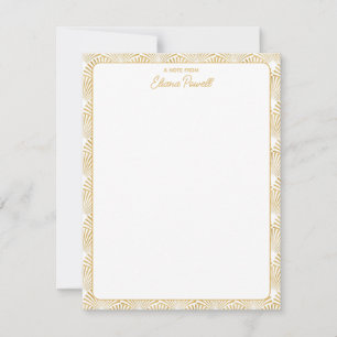 Tarjeta Pequeña Patrón Art Deco Elegante Gatsby Personalizado Stat