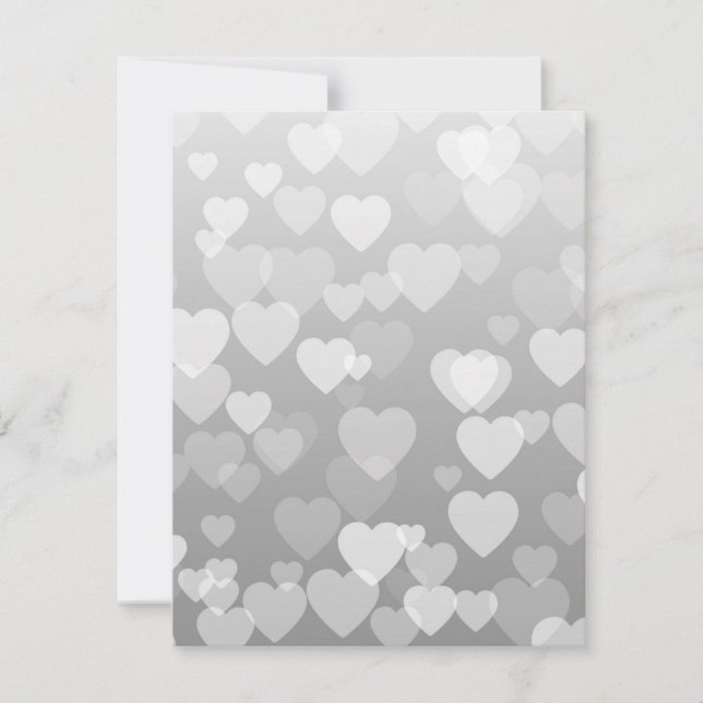 Tarjeta Pequeña Patrón de corazones 17 (Anverso)