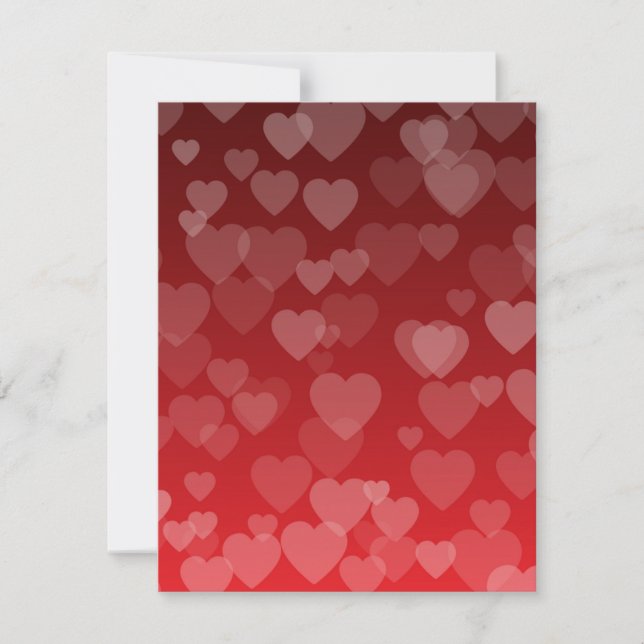 Tarjeta Pequeña Patrón de Corazones 19 (Anverso)