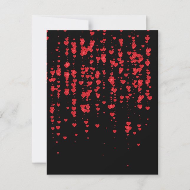Tarjeta Pequeña Patrón de Corazones 24 (Anverso)