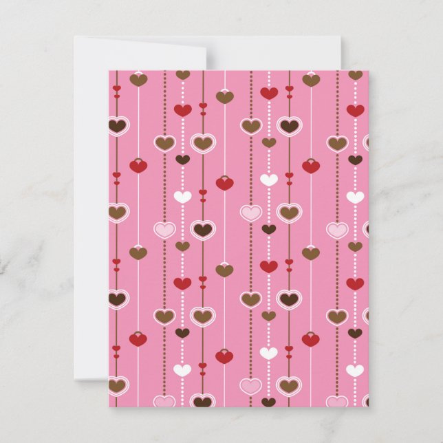 Tarjeta Pequeña Patrón de Corazones 27 (Anverso)