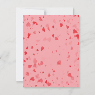 Tarjeta Pequeña Patrón de Corazones 34