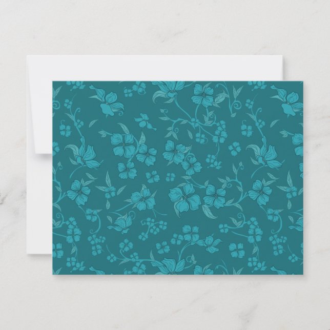 Tarjeta Pequeña Patrón de Flores Asombrosas 2 (Anverso)