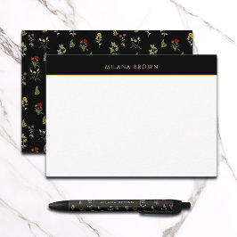 Tarjeta Pequeña Patrón de flores silvestres de la Moda del Boho ne