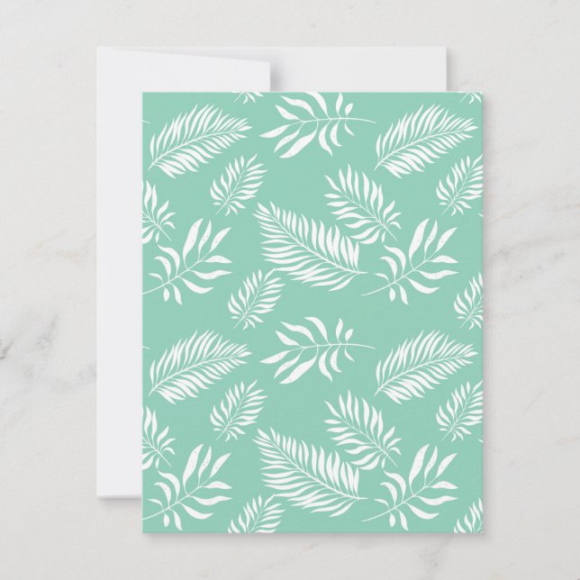 Tarjeta Pequeña Patrón de hojas 14 (Anverso)