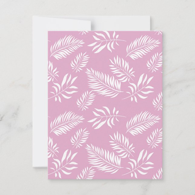 Tarjeta Pequeña Patrón de hojas 15 (Anverso)