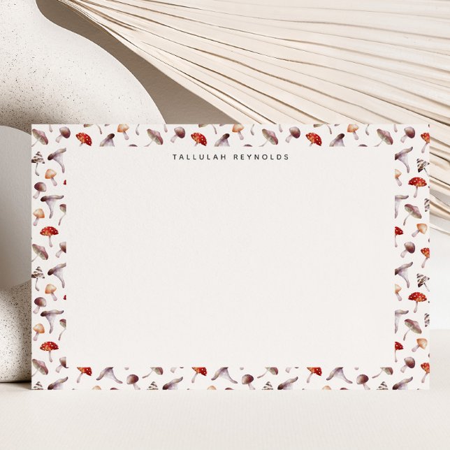 Tarjeta Pequeña Patrón de hongos caprichosos (Subido por el creador)