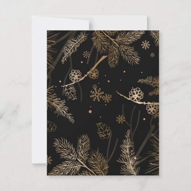 Tarjeta Pequeña Patrón de invierno 3 (Anverso)