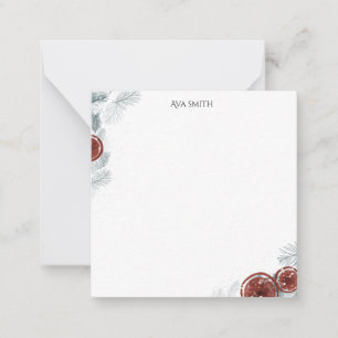Tarjeta Pequeña Patrón de invierno personalizado 