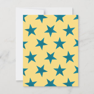 Tarjeta Pequeña Patrón de las estrellas doradas 18