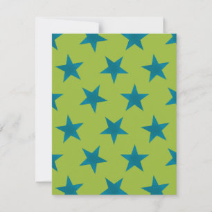 Tarjeta Pequeña Patrón de las estrellas doradas 20