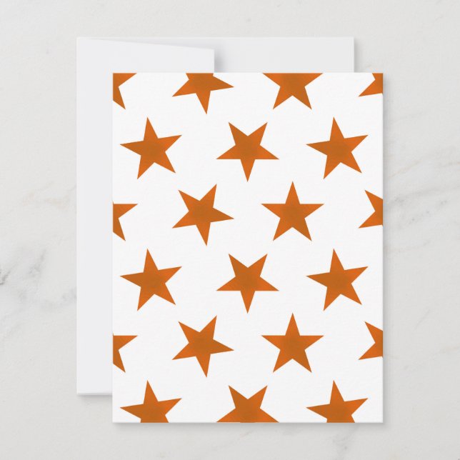 Tarjeta Pequeña Patrón de las estrellas doradas 6 (Anverso)