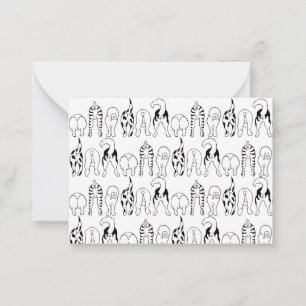 Tarjeta Pequeña Patrón de manchas de perro