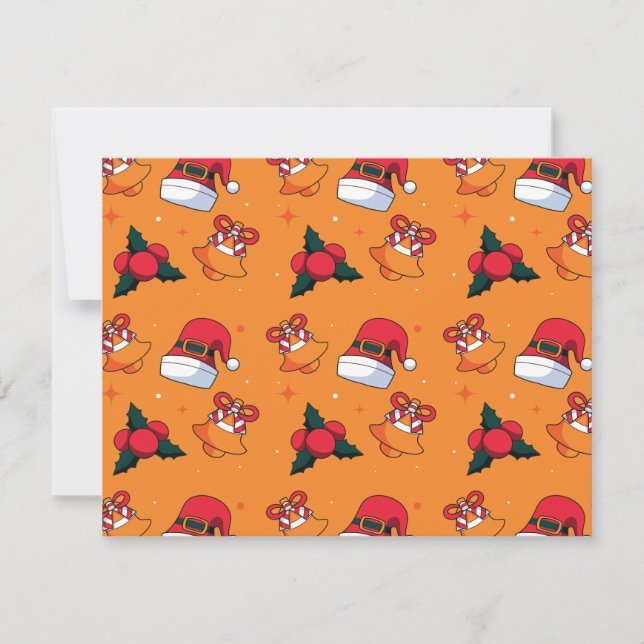 Tarjeta Pequeña Patrón de Navidad 90 (Anverso)