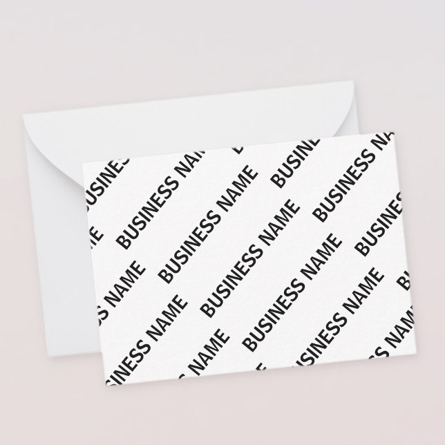 Tarjeta Pequeña Patrón de nombre de negocio | Blanco y negro (Subido por el creador)