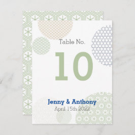 Tarjeta Pequeña Patrón de papel japonés moderno