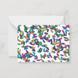 Tarjeta Pequeña Patrón de rociadores dispersos