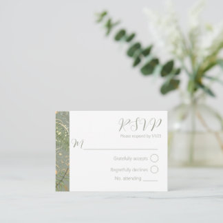 Tarjeta Pequeña Patrón floral de Fern