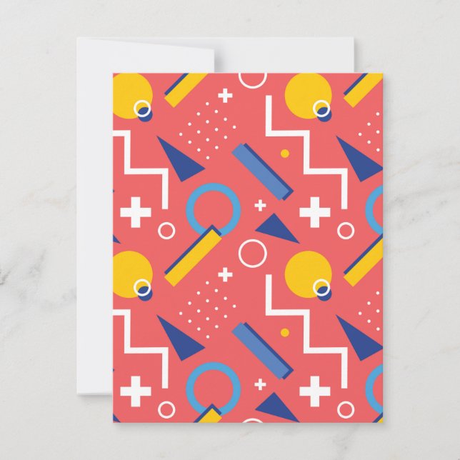 Tarjeta Pequeña Patrón geométrico 2 (Anverso)