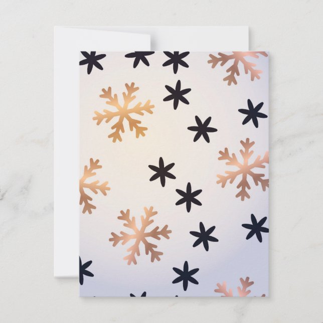 Tarjeta Pequeña Patrón invernal 12 (Anverso)