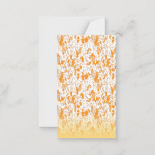 Tarjeta Pequeña Patrón textil con un vibrante naranja y dorado