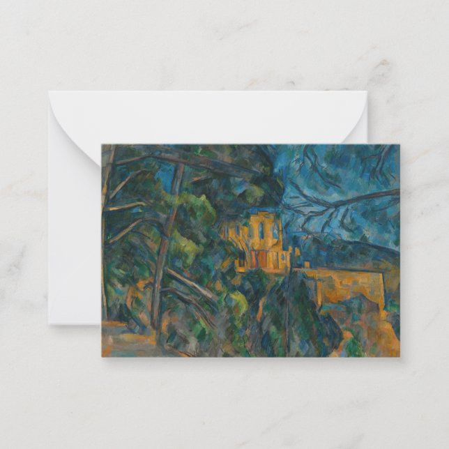 Tarjeta Pequeña Paul Cezanne - Chateau Noir (Anverso)