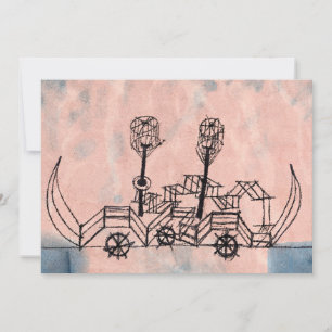 Tarjeta Pequeña Paul Klee - Alter Dampler (Barco de Vapor Antiguo)
