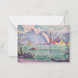 Tarjeta Pequeña Paul Signac - Arcoiris, Venecia