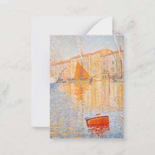 Tarjeta Pequeña Paul Signac - La boya roja, Saint-Tropez