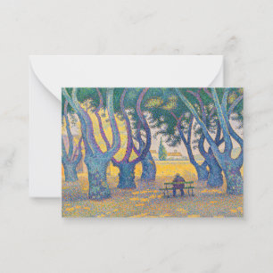 Tarjeta Pequeña Paul Signac - Place des Lices, Saint-Tropez
