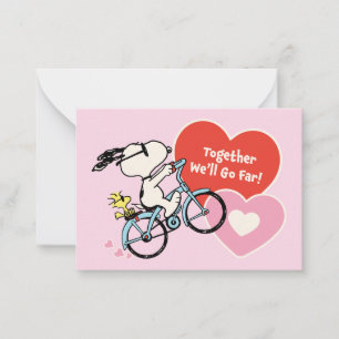 Tarjeta Pequeña Peanuts Juntos Llegaremos Lejos