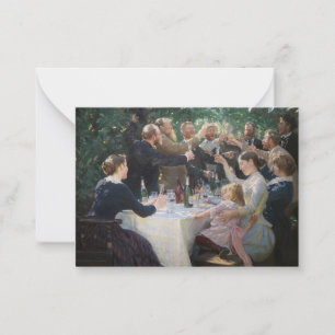 Tarjeta Pequeña Peder Severin Kroyer - ¡Hip, Hip, Hurra!