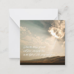 Tarjeta Pequeña Pensando en ti, Notecard - Gira los ojos sobre Jes
