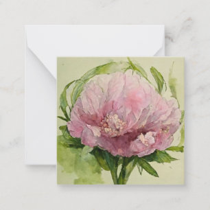 Tarjeta Pequeña Peón rosa delgado