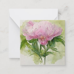 Tarjeta Pequeña Peón rosa delgado