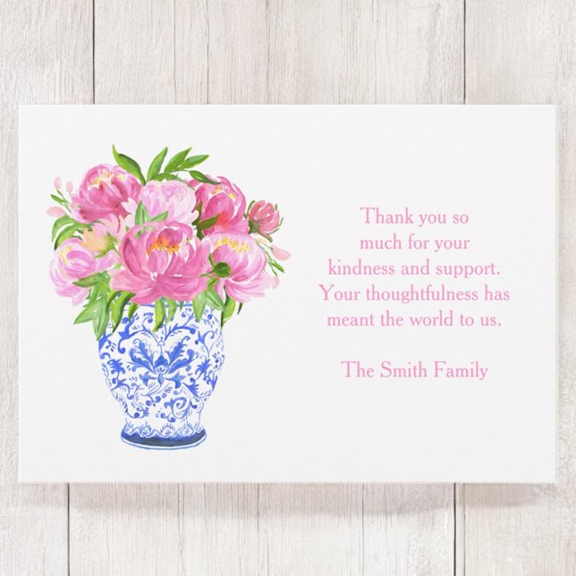Tarjeta Pequeña Peonies en la vesícula de Chinoiserie - Solidarida (Subido por el creador)