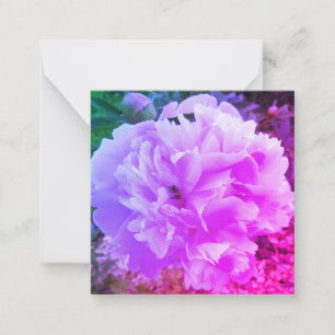 Tarjeta Pequeña Peony Flower con una miel