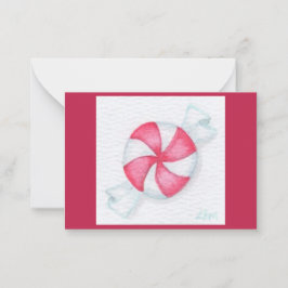 Tarjeta Pequeña Peppermint Candy