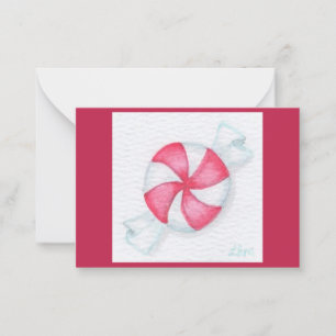 Tarjeta Pequeña Peppermint Candy
