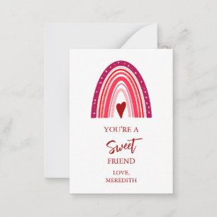 Tarjeta Pequeña Pequeño Eres un Amigo Dulce San Valentín