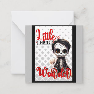 Tarjeta Pequeña Pequeño Señor _ Calavera de Azúcar