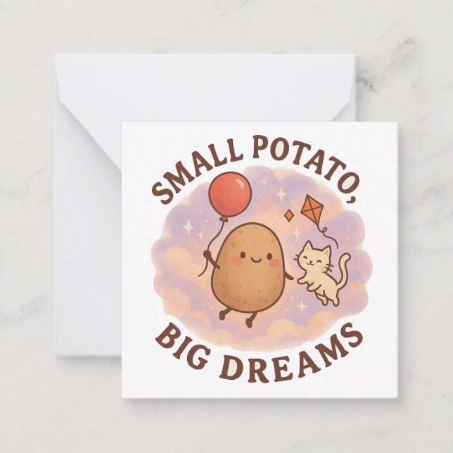 Tarjeta Pequeña Pequeños grandes sueños de papa - motivación Cuida (Anverso)