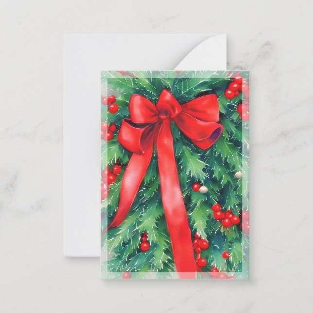 Tarjeta Pequeña Pequeños Navidades de presupuesto para honly y arc (Anverso)
